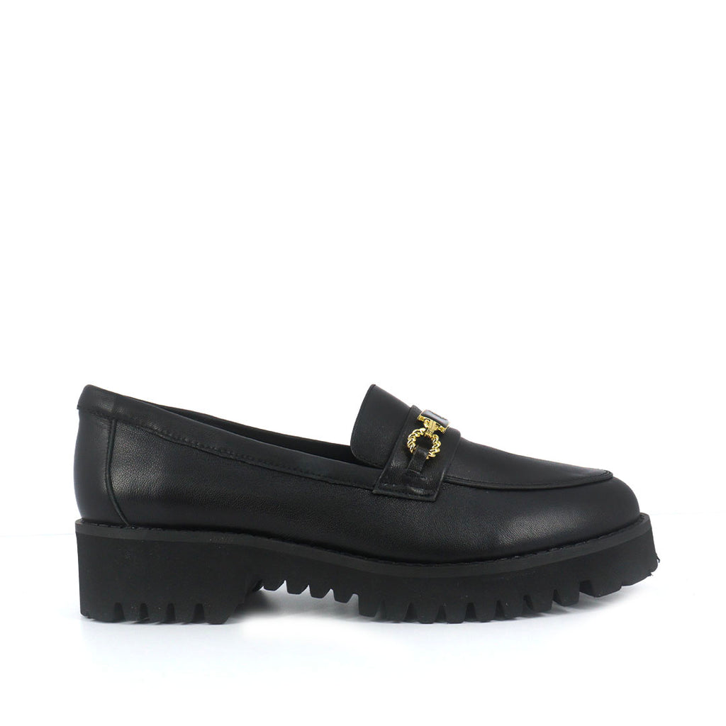 Mocasines Tory Buckle negro para Mujer