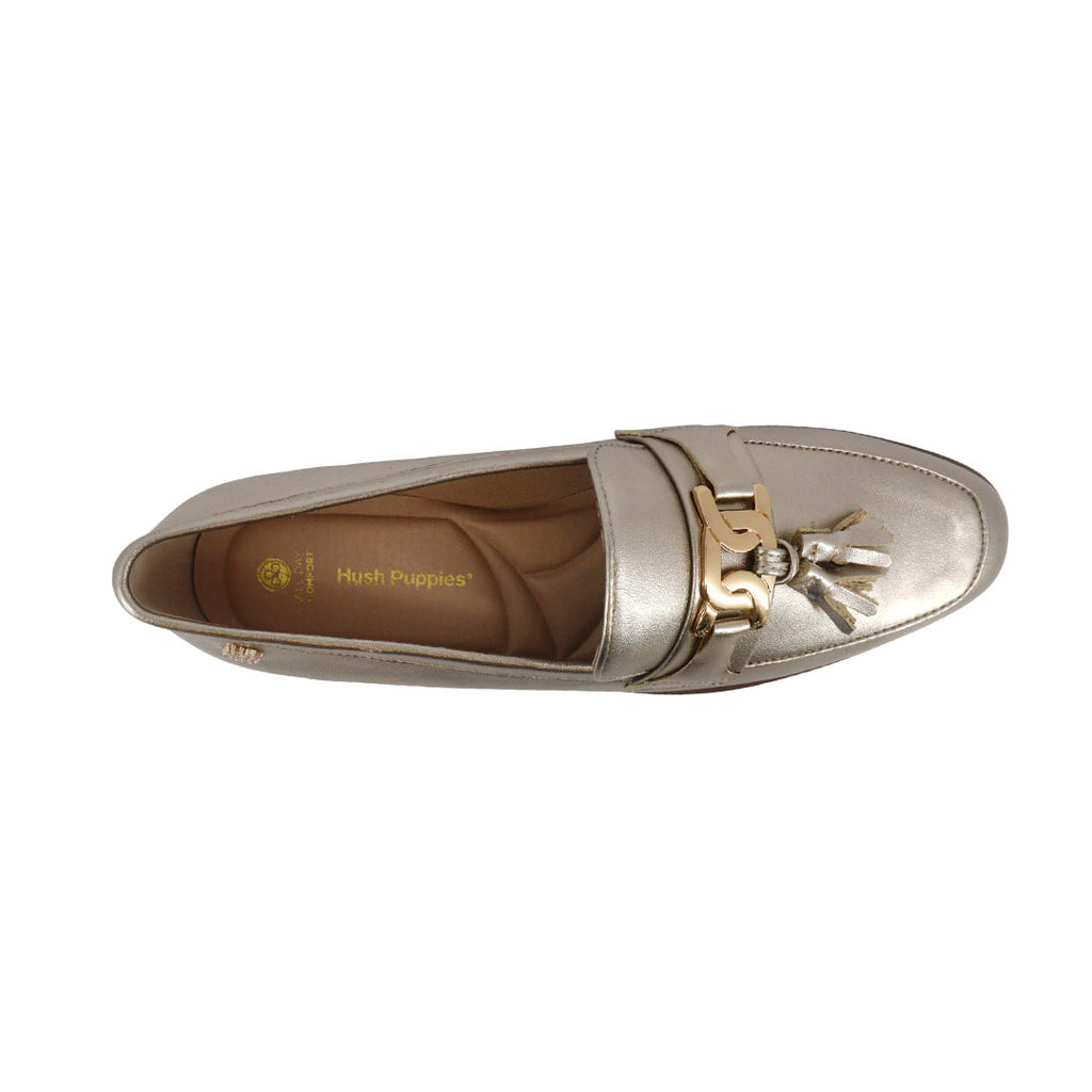 Mocasines Layton dorado para mujer