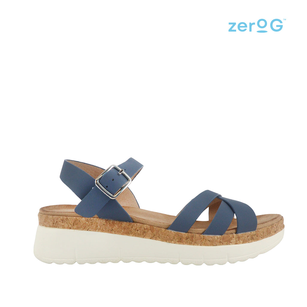 Sandalias flats Jaylin celeste para Mujer