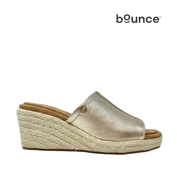 Sandalias de cuña Willow para mujer color dorado