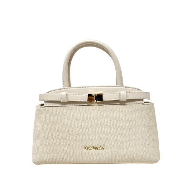 Cartera Satchel Clara para mujer color nude