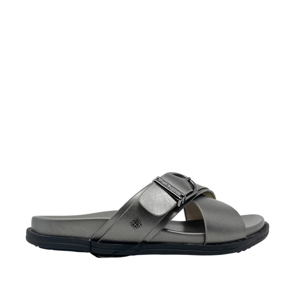 Sandalias flats Darci para mujer color pewter