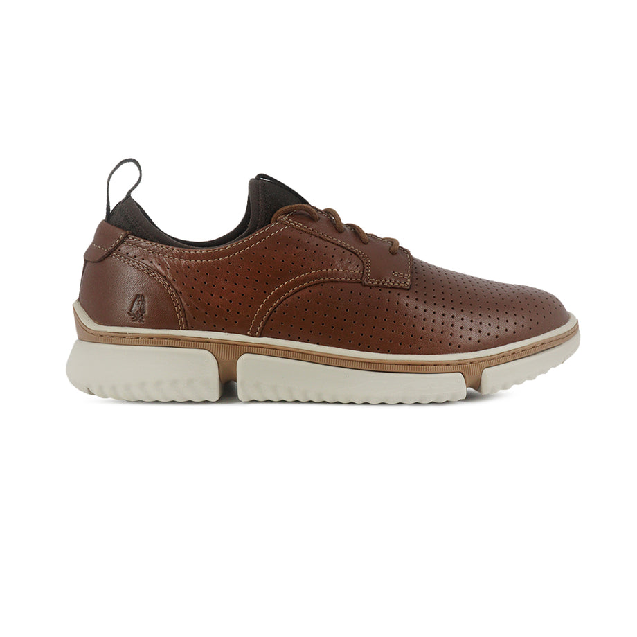 Zapatos Bennet perforado oxford cognac para Hombre Hush Puppies