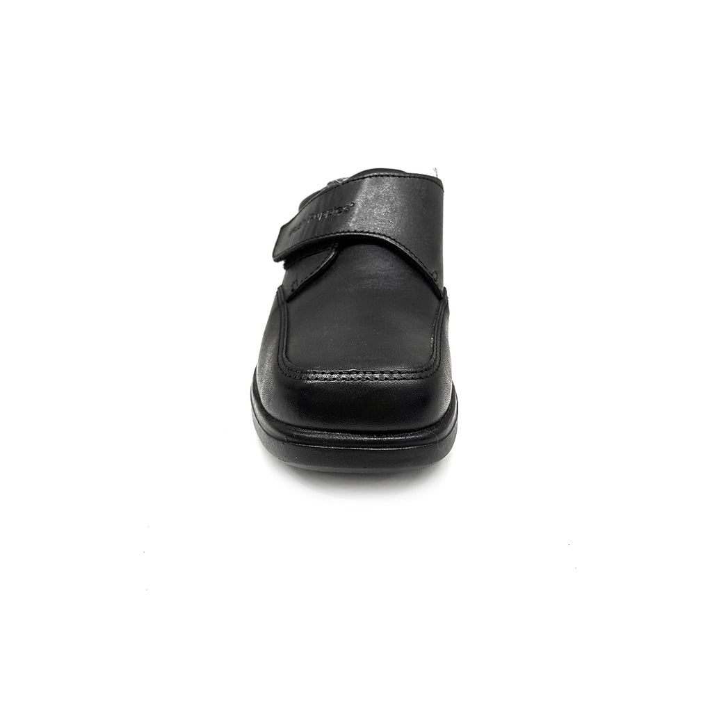 Zapatos escolares Luka velcro negro para Niños